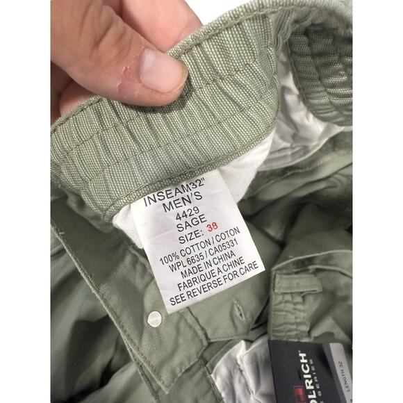Woolrich Elite Series Men's Tactical Pants 38 waist Sage Green Cargo Style New - Picture 5 of 8